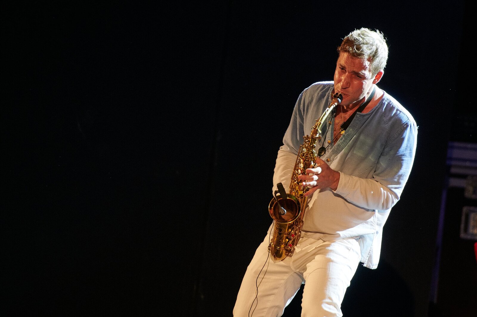 Sapphire Adizes saxophone solo on black